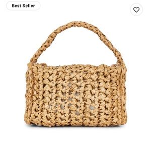 Esme mini straw woven bag
